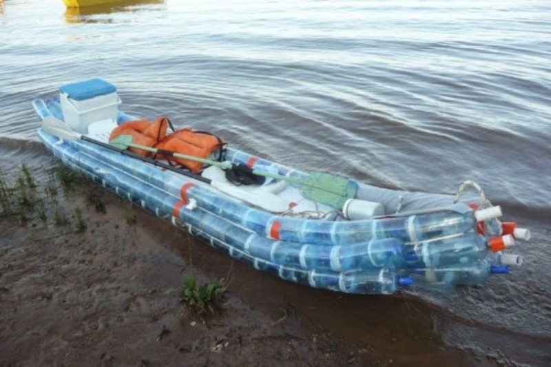 plastic bottle boat