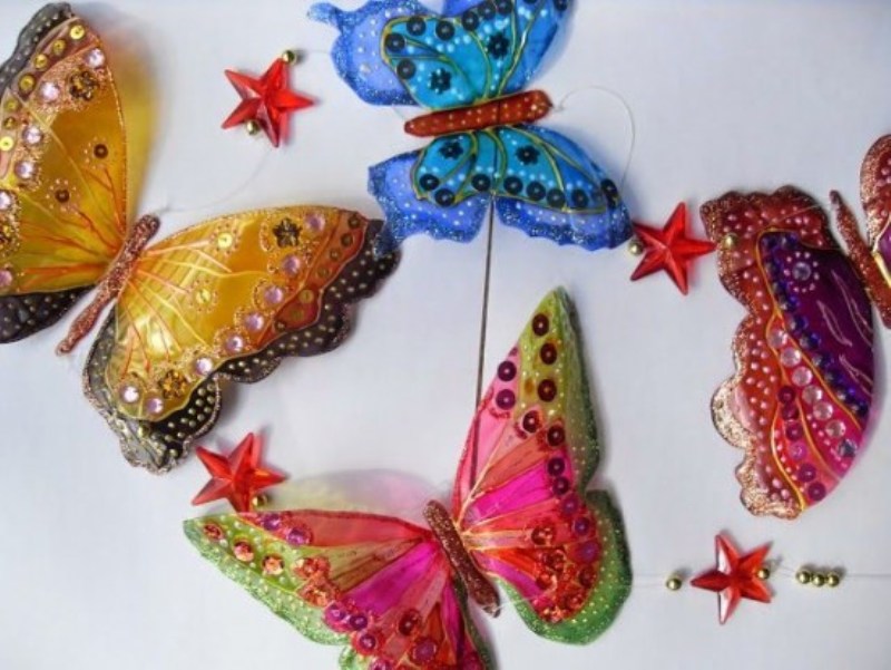 plastic bottle butterflies