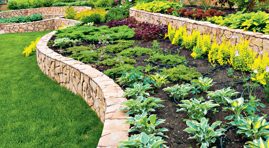 Un parterre de fleurs, attrayant hors saison - le summum de la compétence fleuriste