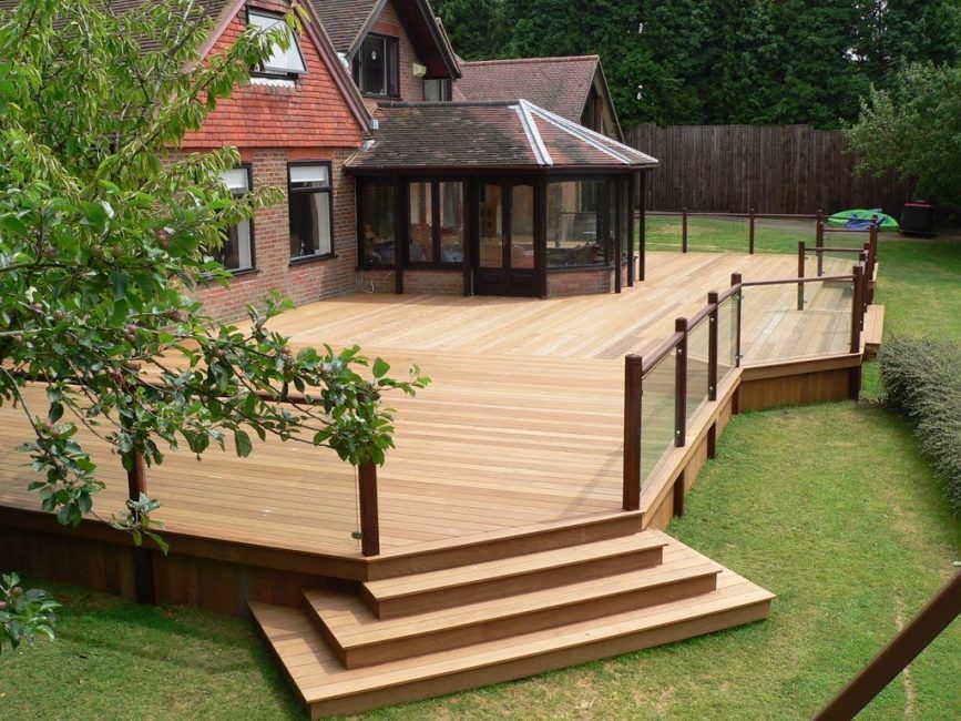 house with terrace and veranda