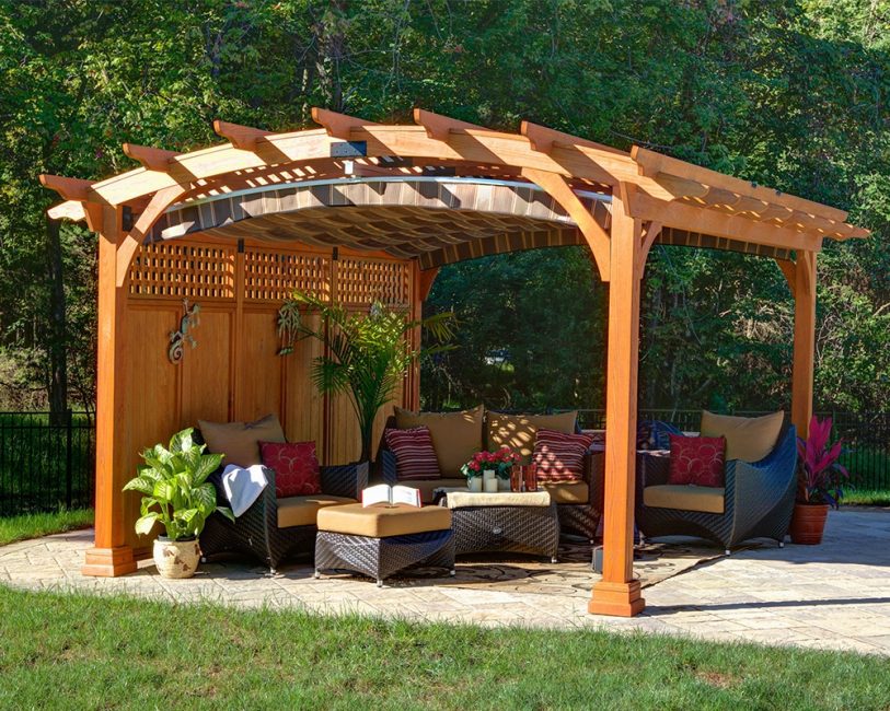 gazebo in the garden