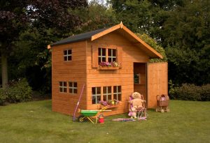 Hoe maak je een kinderhuis met je eigen handen: van hout en andere materialen. Maattekeningen