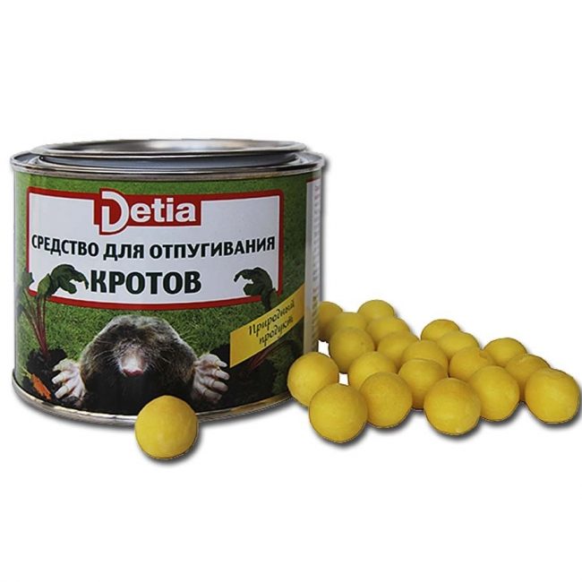 Detia to repel moles