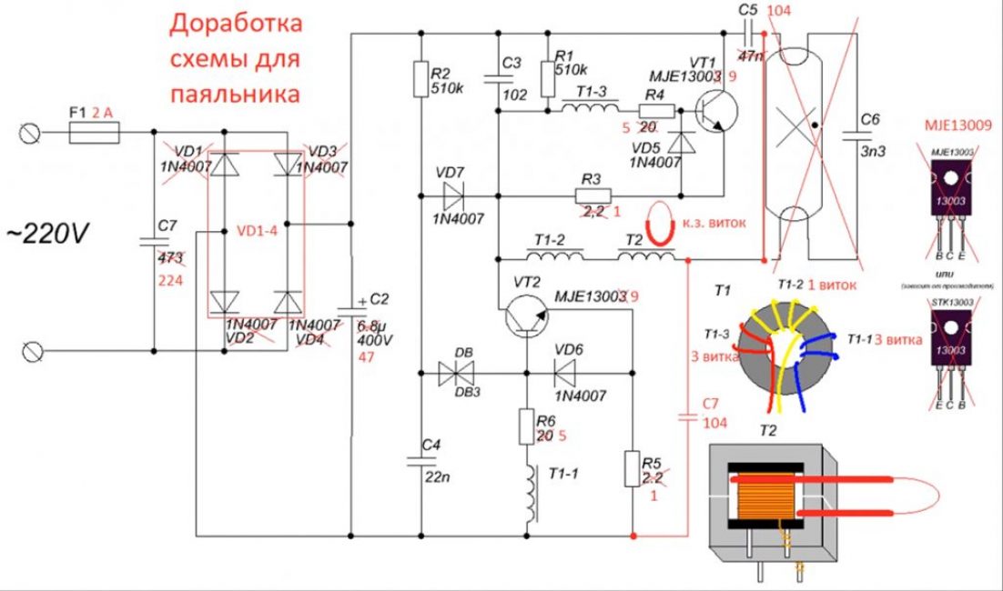 soldering iron diagram